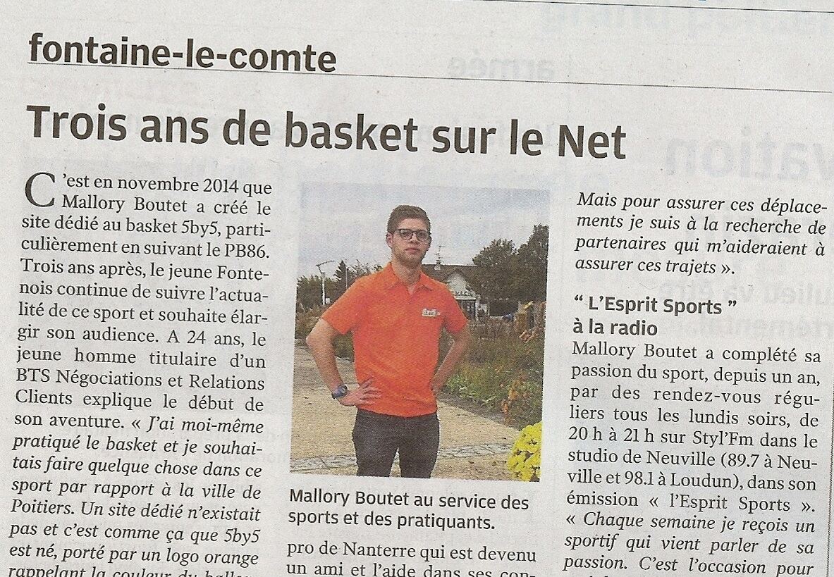 Les trois ans de 5by5.fr sur Centre Presse !