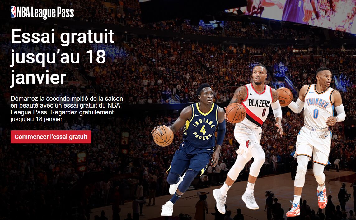 Testez gratuitement l'accès au lives NBA !