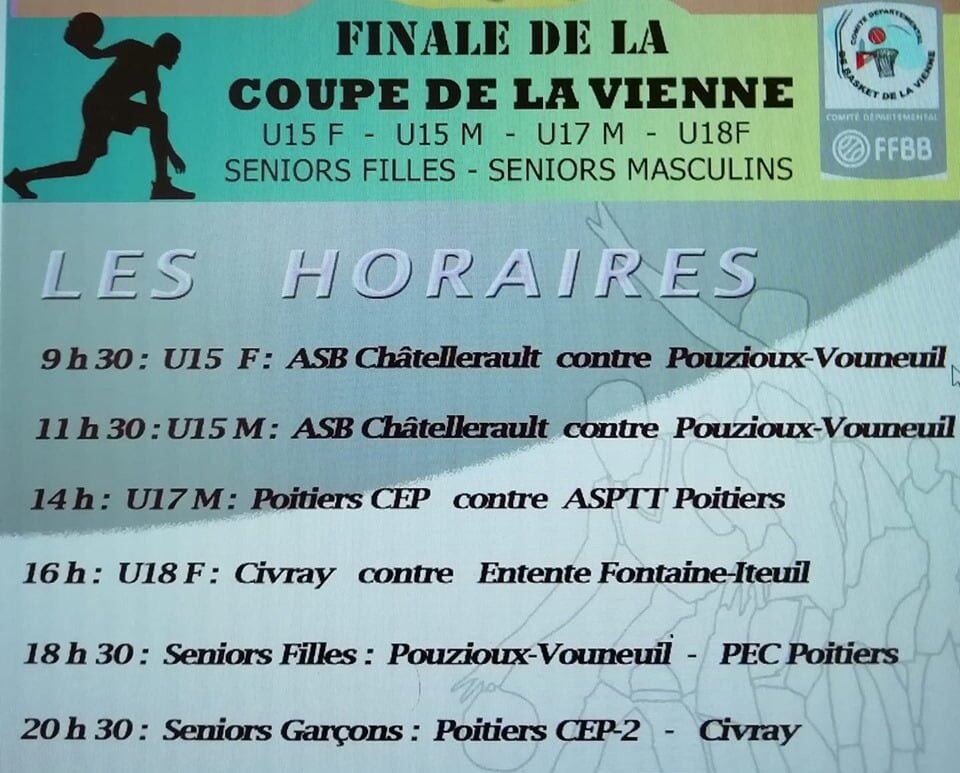 Finale de Coupe de la Vienne : Toutes les informations ici !