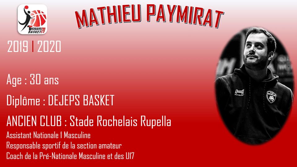 Mathieu Paymirat, nouveau coach du Thouars Basket 79 !