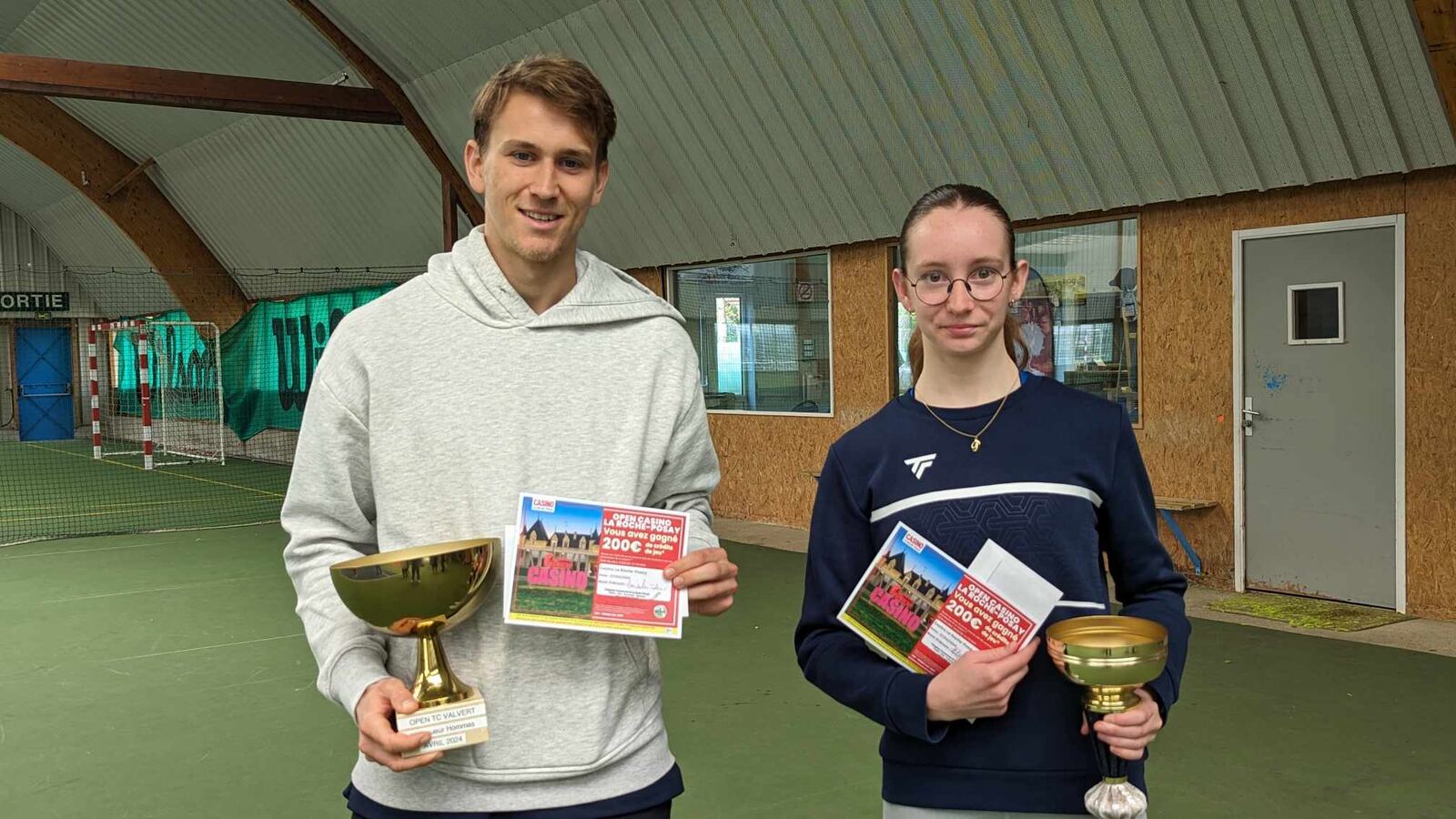 Tennis : Open Casino de la Roche Posay : Maximilian Todorov et Philippine Bourderioux, vainqueurs de L'Open 2024 !