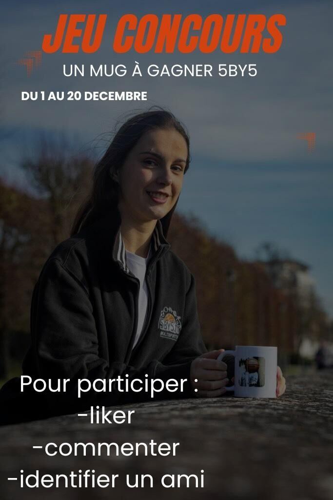 🏆 Jeu-concours 5by5 : Gagne ton mug 5by5 !